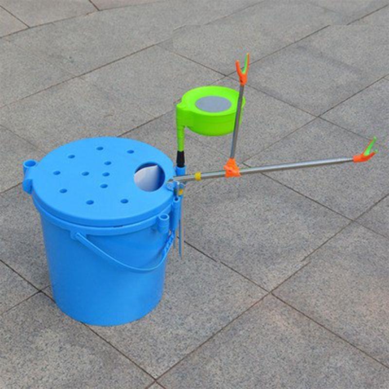 New bucket + single cannon + bait plate